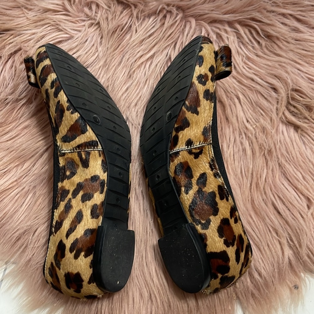 Kate Spade Leopard Print Ballet Flats - Gold Plaque - Picture 9 of 12